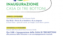 Inaugurazione della “Casa di tre bottoni”