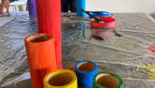 Gioco e creatività di un campo di mezza estate